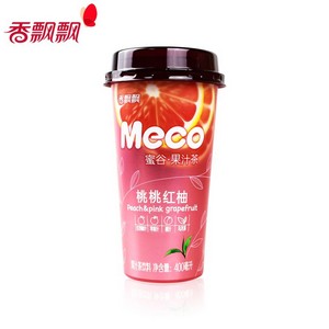 香飘飘MECO桃桃红柚果汁茶400ML*15