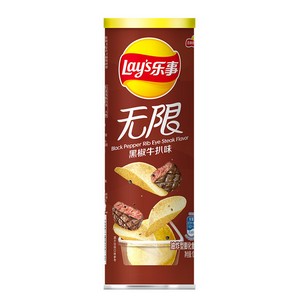 乐事无限 黑椒牛扒味 90gX24