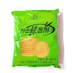 上海三牛鲜葱酥饼干528gX12