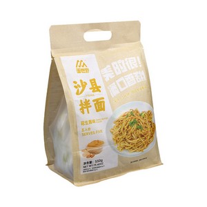 面世界沙县拌面花生酱味5连包550gX18