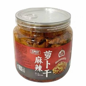 大地农夫状元麻辣萝卜干400gX12